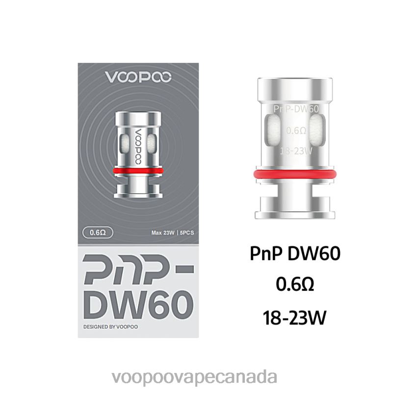 VOOPOO PNP Coils (5Pcs) PnP-DW60 22FNH604 VOOPOO Drag Canada