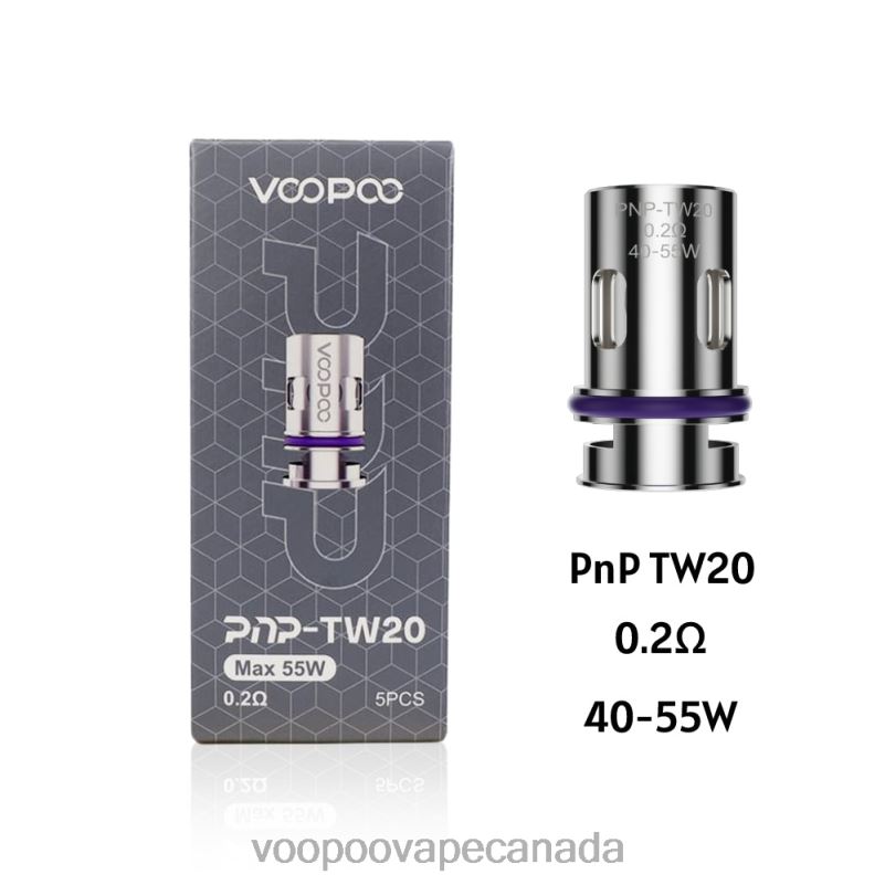 VOOPOO PNP Coils (5Pcs) PnP-TW20 22FNH602 VOOPOO Vape Canada