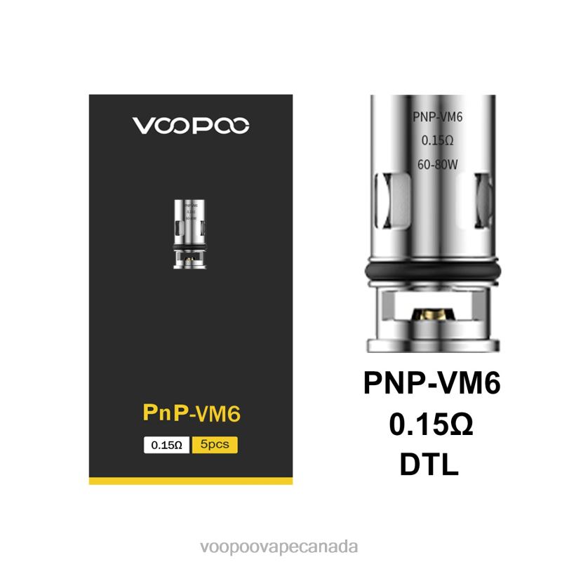 VOOPOO PNP Coils (5Pcs) PnP-VM6 22FNH600 VOOPOO Vape Near Me