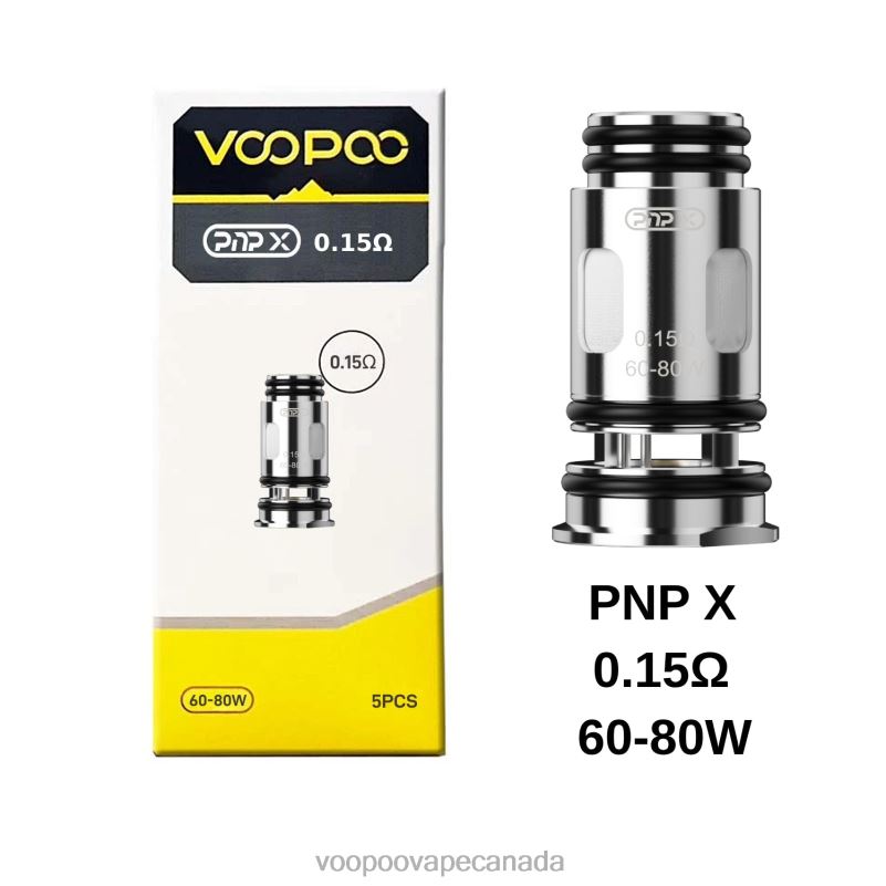 VOOPOO PNP Coils (5Pcs) PnP X 0.15 ohm 22FNH605 VOOPOO Coils Canada