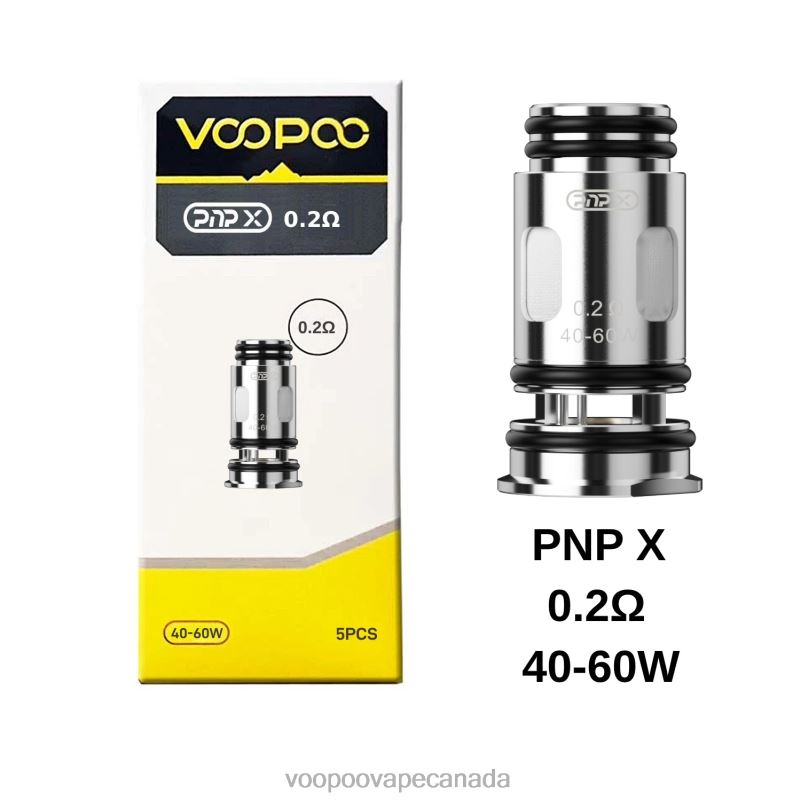 VOOPOO PNP Coils (5Pcs) PnP X 0.2 ohm 22FNH606 VOOPOO Argus Canada