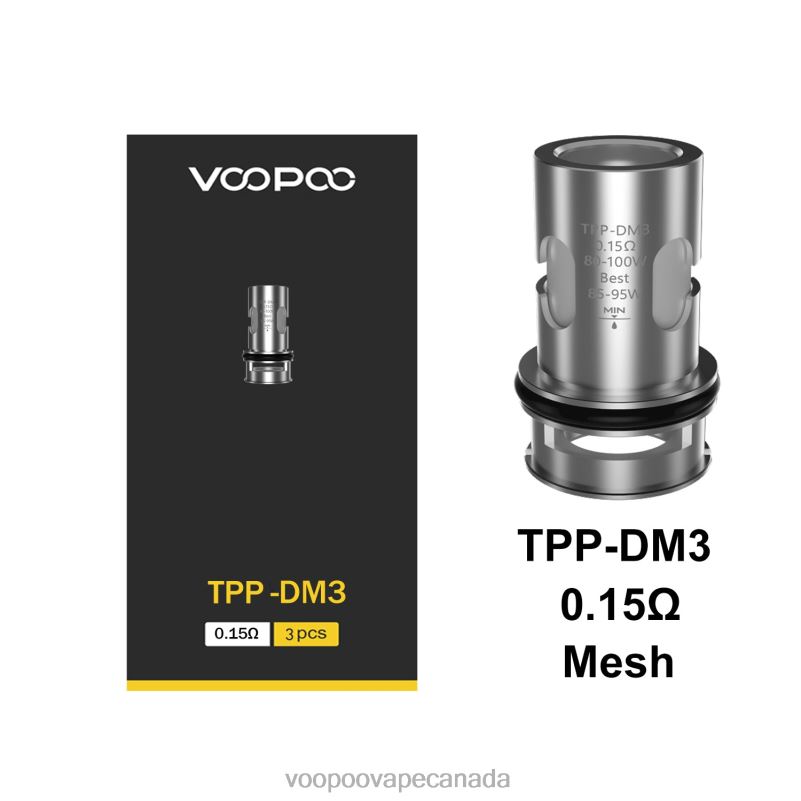 VOOPOO TPP Coils (3Pcs) TPP-DM3 22FNH610 VOOPOO Vape Near Me