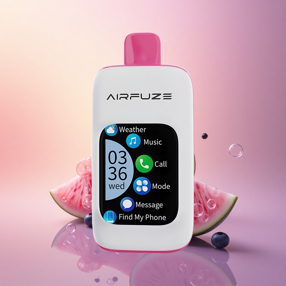 AirFuze Smart 30000 Puffs Blueberry Watermelon 900mAh Type-C TFT Touch