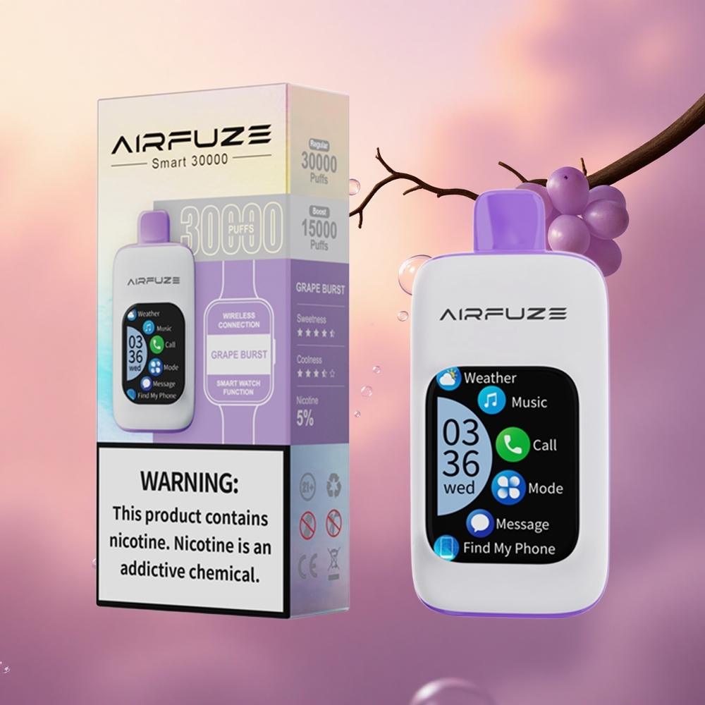 AirFuze Smart 30000 Puffs Grape Burst Smart 5% 900mAh Type-C