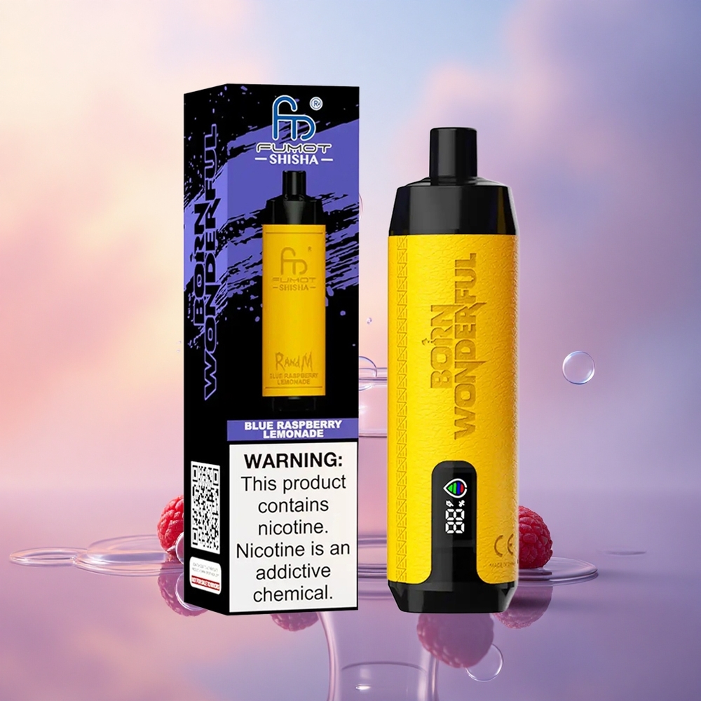 RandM Fumot Shisha 10000 Puffs Blue Raspberry Lemonade 18ml Type-C 0.6ohm Mesh