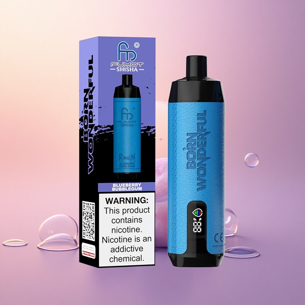 RandM Fumot Shisha 10000 Puffs Blueberry Bubblegum 18ml 850mAh Mesh