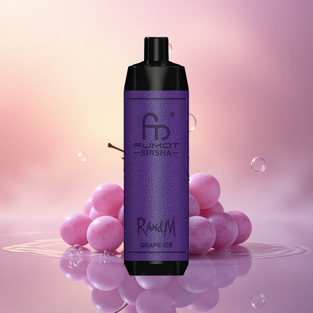 RandM Fumot Shisha 10000 Puffs Grape Ice 18ml Mesh 0.6ohm