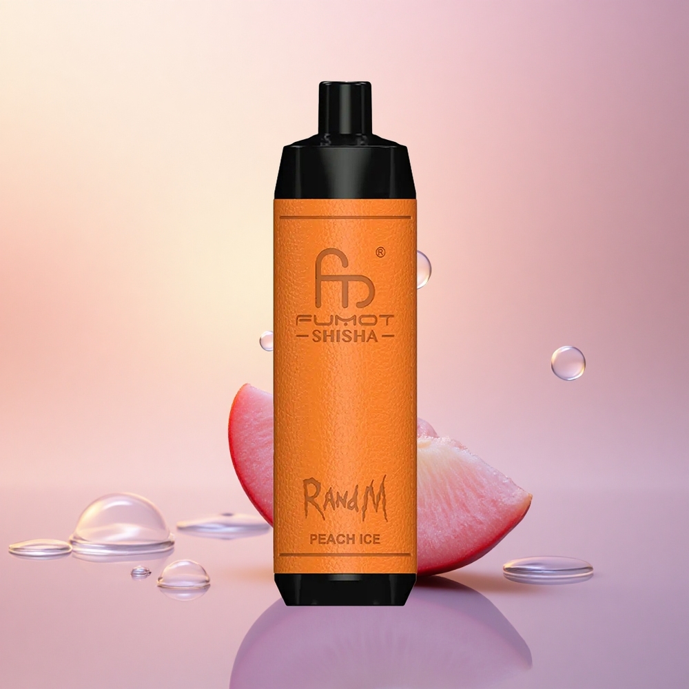 RandM Fumot Shisha 10000 Puffs Peach Ice 850mAh Mesh Coil