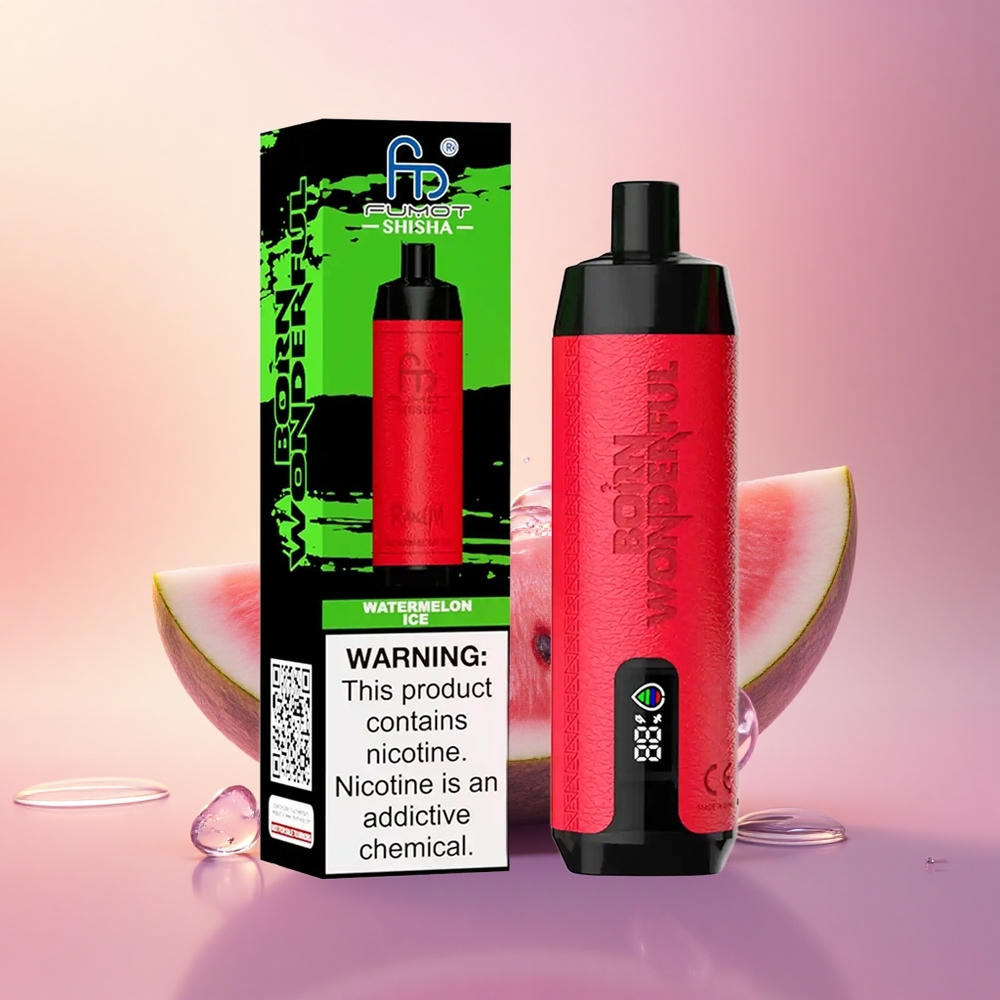 RandM Fumot Shisha 10000 Puffs Watermelon Ice 18ml 0.6ohm Mesh 850mAh
