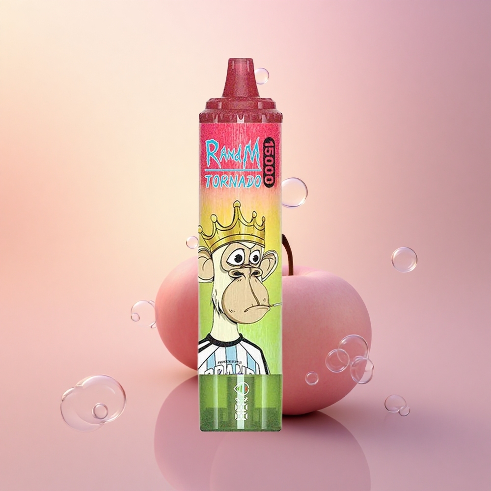 RandM Fumot Tornado 15000 Puffs Apple Peach Pear 25ml Mesh LCD