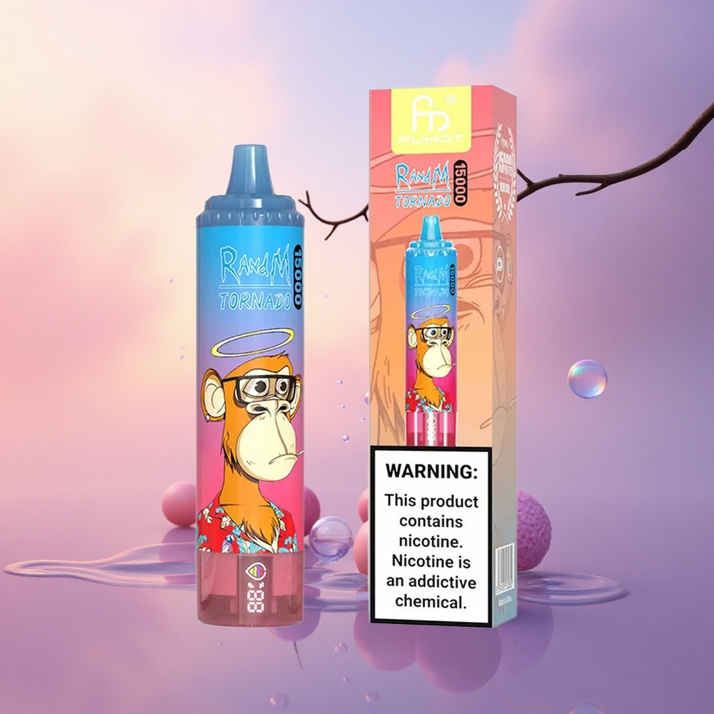RandM Fumot Tornado 15000 Puffs Blue Razz Cherry 25ml 850mAh Mesh