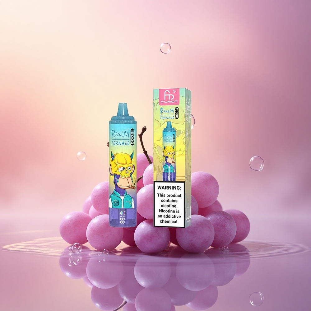 RandM Fumot Tornado 15000 Puffs Grape Ice 25ml 850mAh Mesh