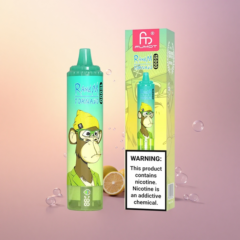 RandM Fumot Tornado 15000 Puffs Lemon Lime 25ml Mesh USB-C