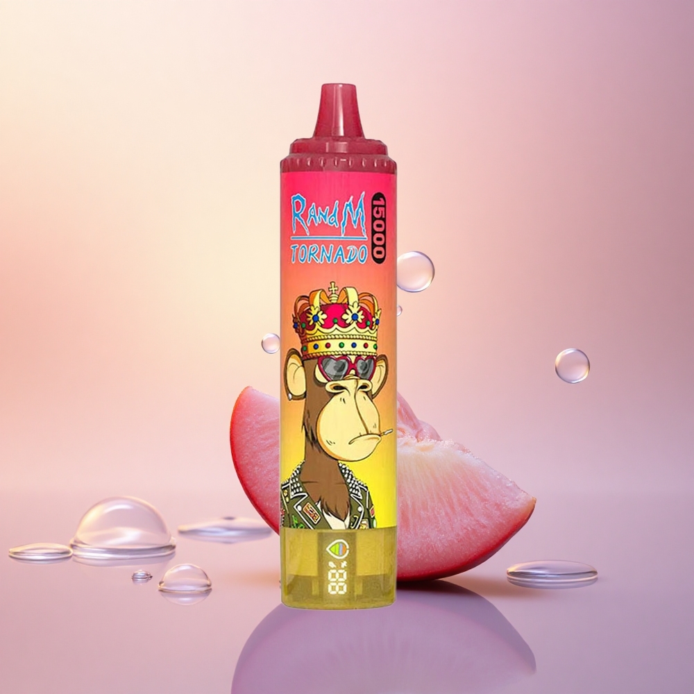 RandM Fumot Tornado 15000 Puffs Peach Ice Mesh 25ml 850mAh