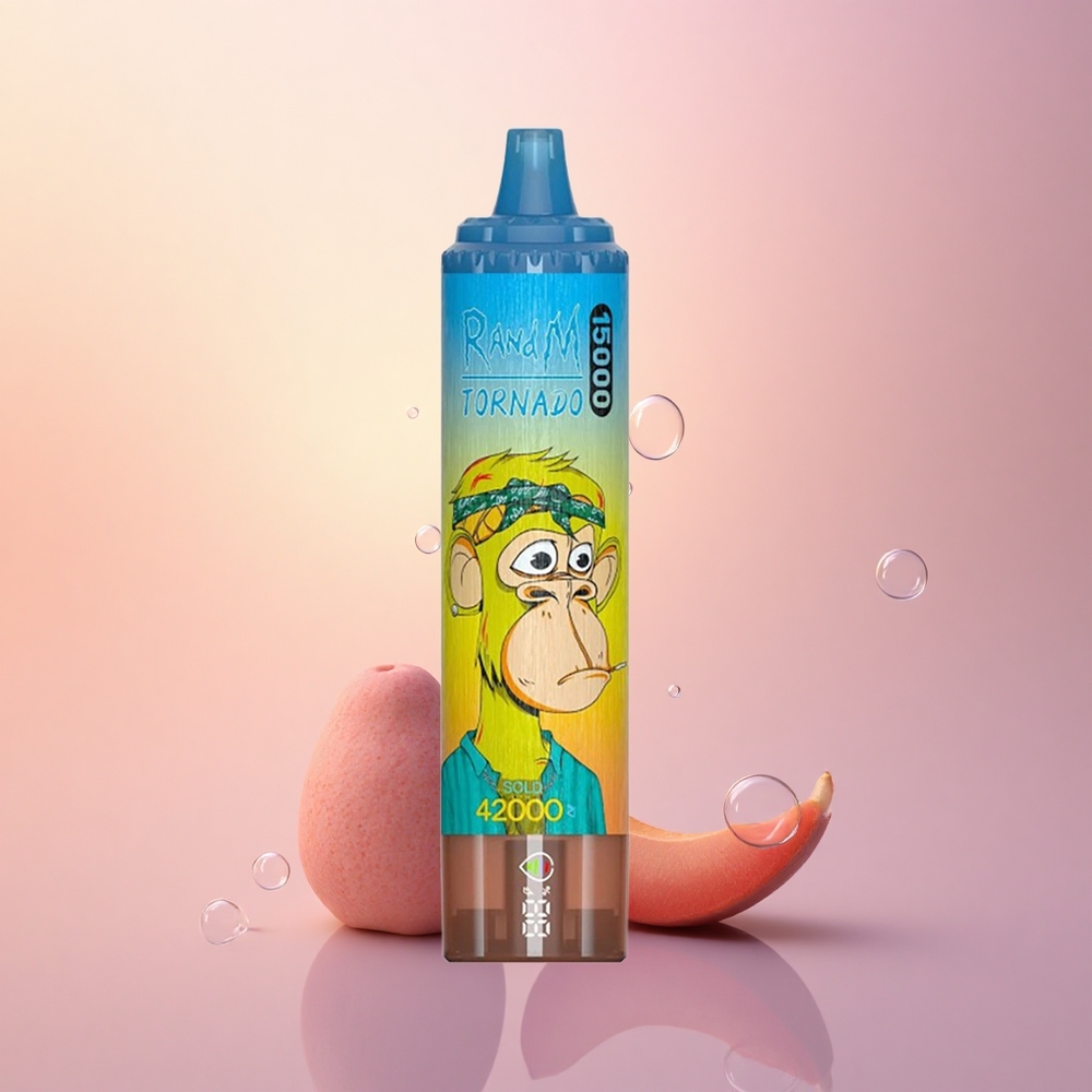 RandM Fumot Tornado 15000 Puffs Peach Mango 25ml Mesh 850mAh
