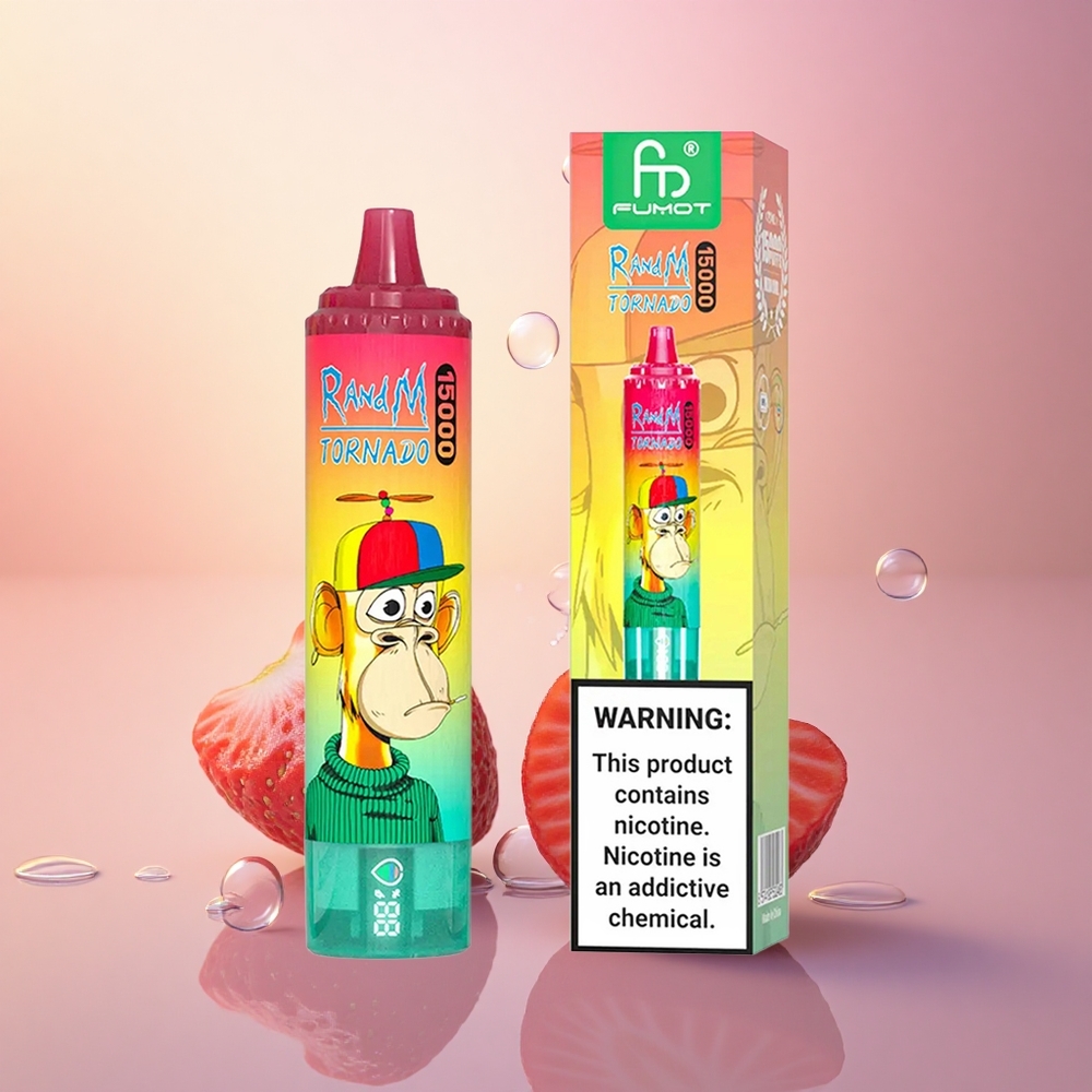RandM Fumot Tornado 15000 Puffs Strawberry Kiwi Mesh 25mL