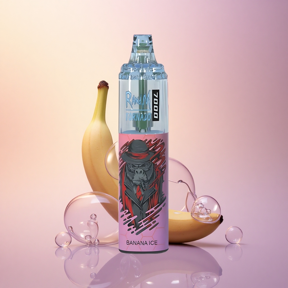 RandM Fumot Tornado 7000 Puffs Banana Ice Mesh 14ML 5%