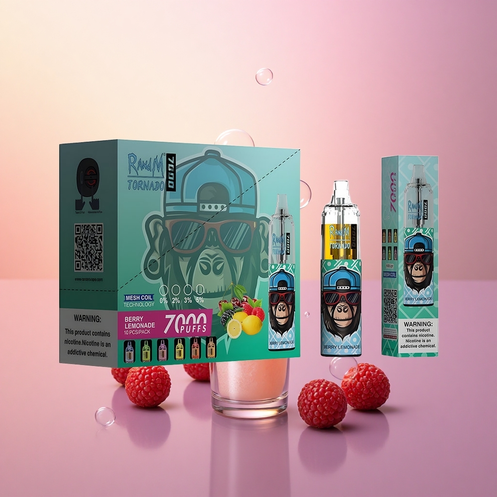 RandM Fumot Tornado 7000 Puffs Berry Lemonade Mesh 850MAH Type-C
