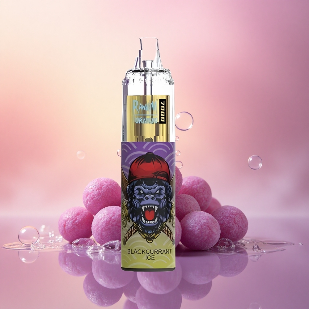 RandM Fumot Tornado 7000 Puffs Blackcurrant Ice Mesh 14ML RGB