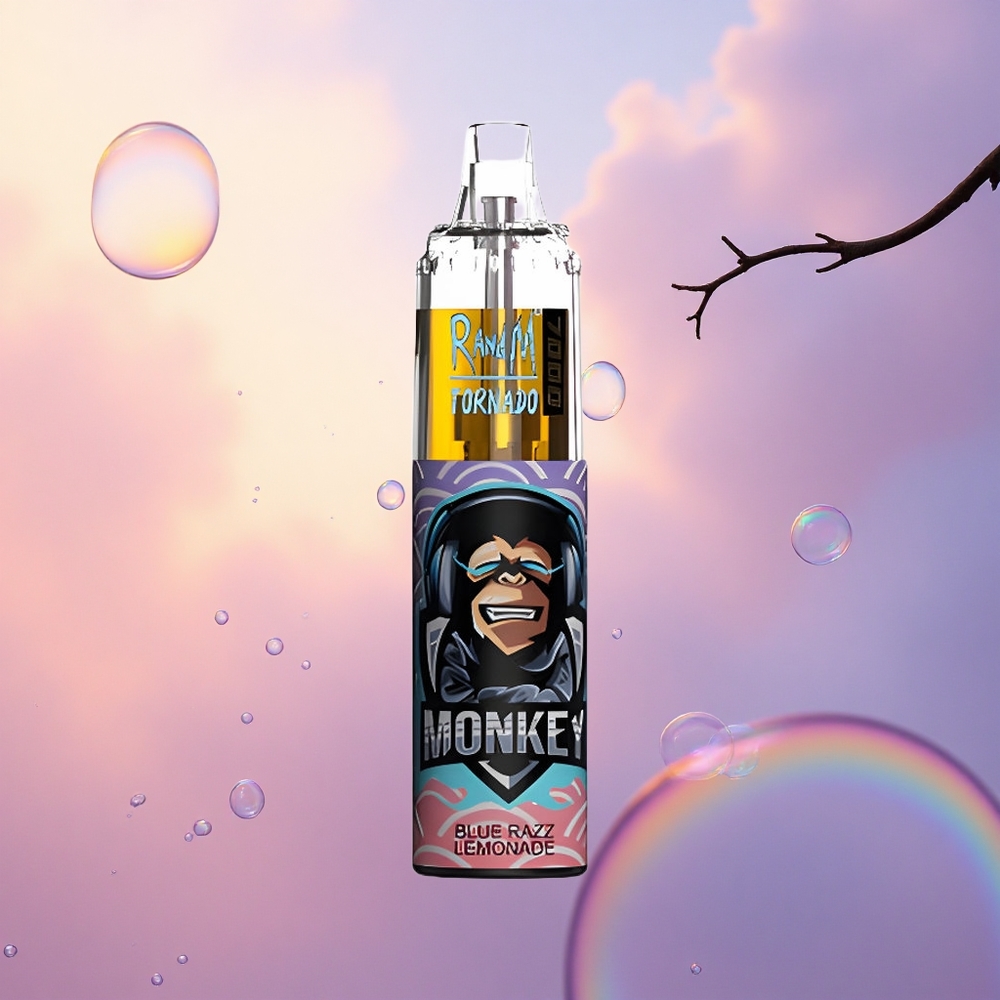 RandM Fumot Tornado 7000 Puffs Blue Razz Lemonade Mesh 14ML Type-C