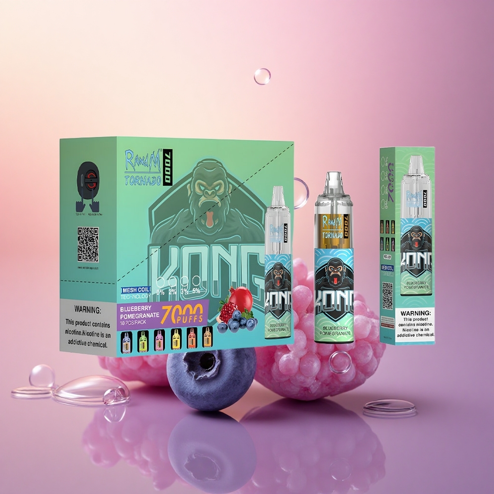 RandM Fumot Tornado 7000 Puffs Blueberry Pomegranate Mesh 850MAH Type-C
