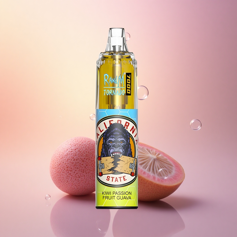 RandM Fumot Tornado 7000 Puffs Kiwi Passion Fruit Guava Mesh 14ML Type-C