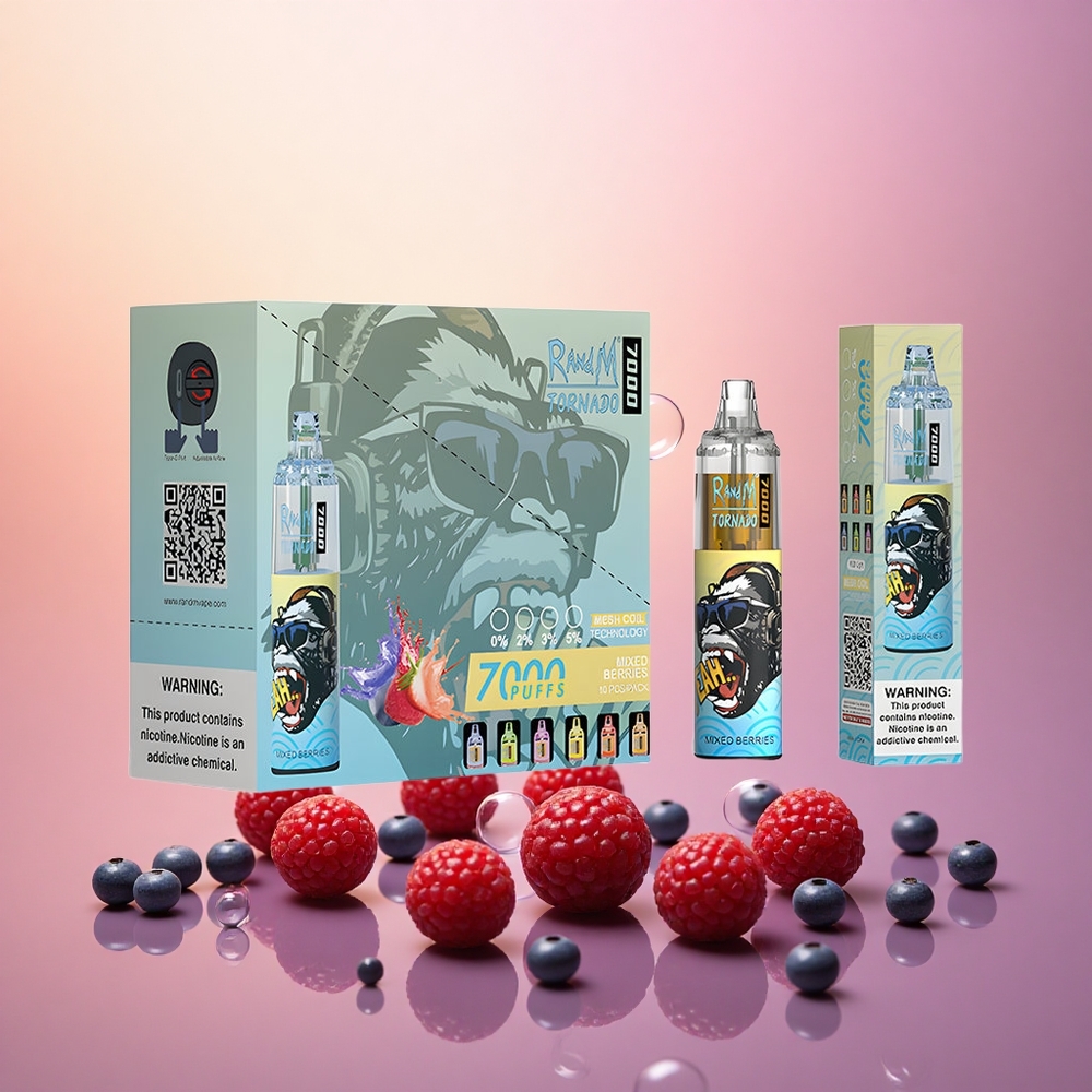 RandM Fumot Tornado 7000 Puffs Mixed Berries Mesh Coil Type-C