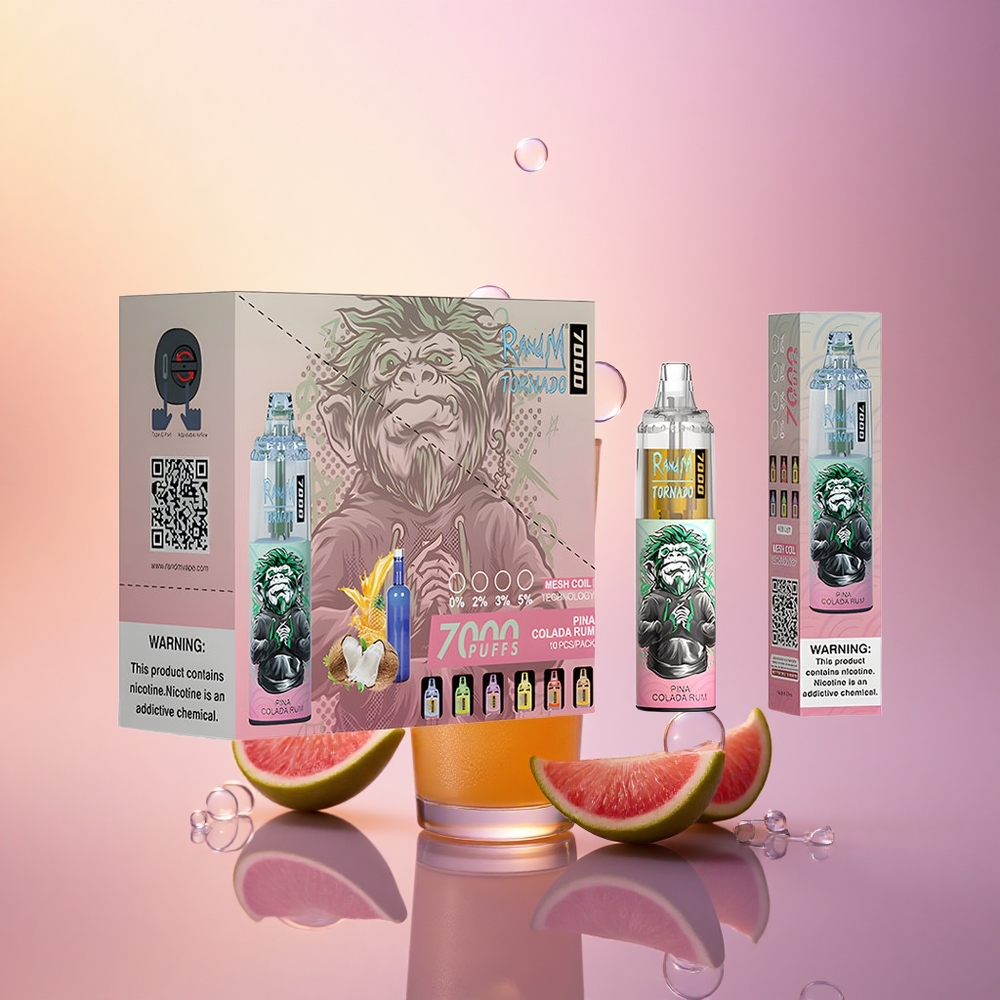 RandM Fumot Tornado 7000 Puffs Pina Colada Mesh 14ML Type-C Rum