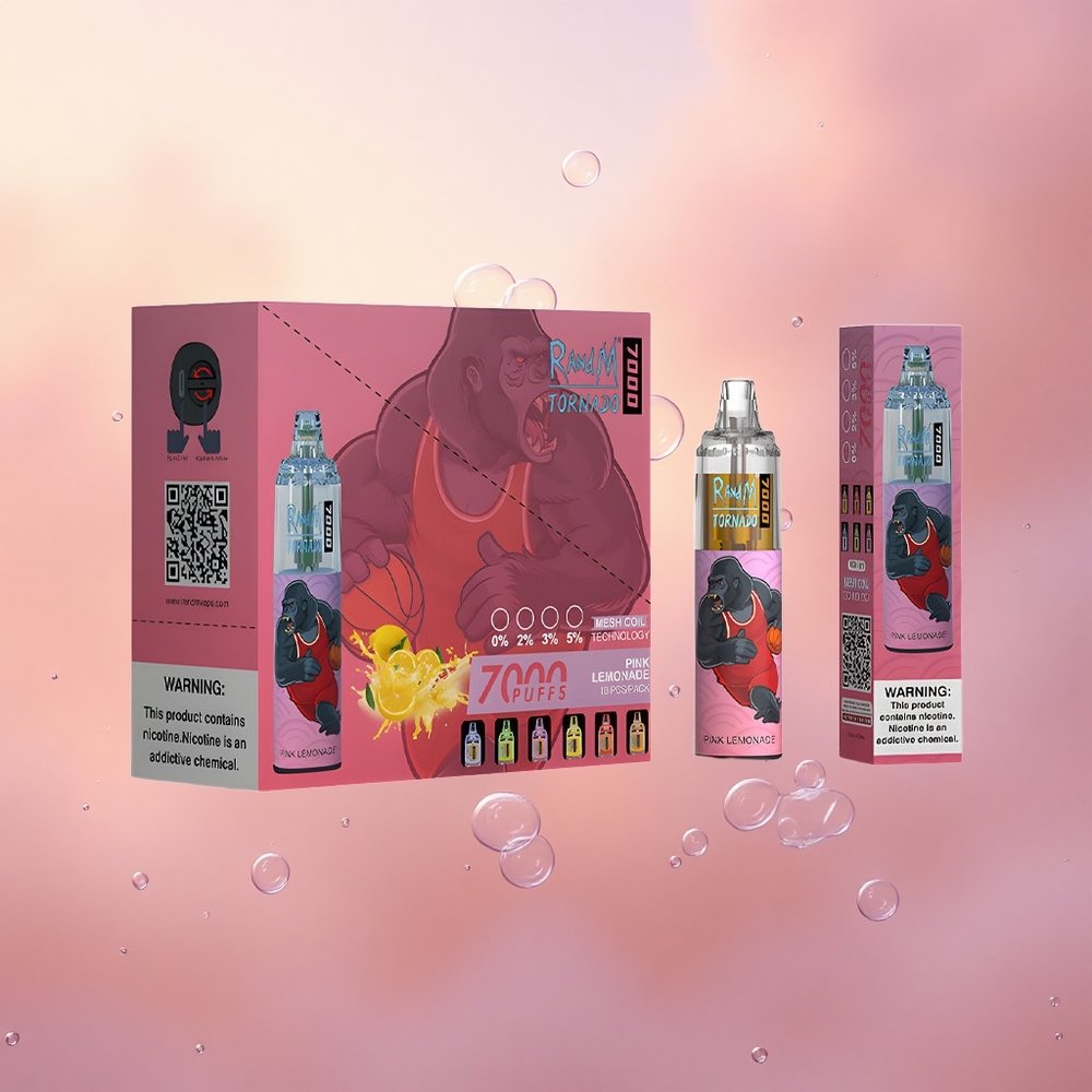 RandM Fumot Tornado 7000 Puffs Pink Lemonade Mesh 14ML Type-C