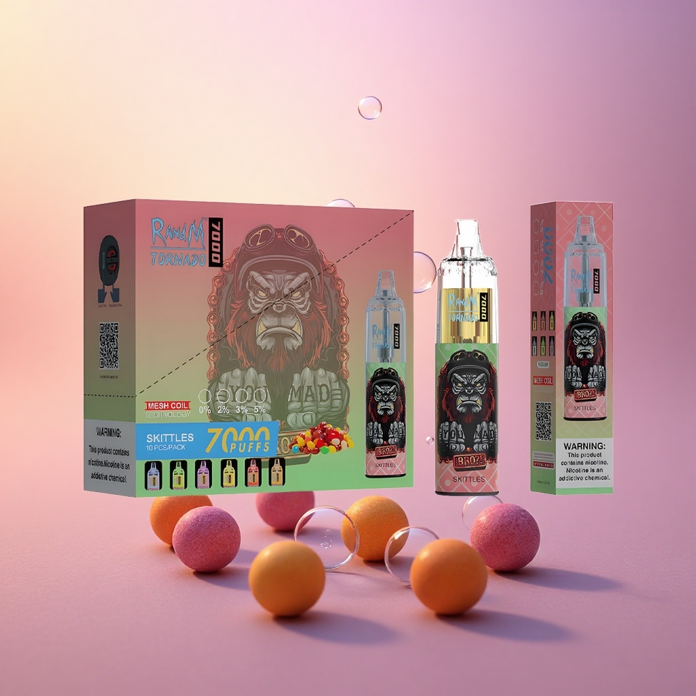 RandM Fumot Tornado 7000 Puffs Skittles Mesh 14ML RGB