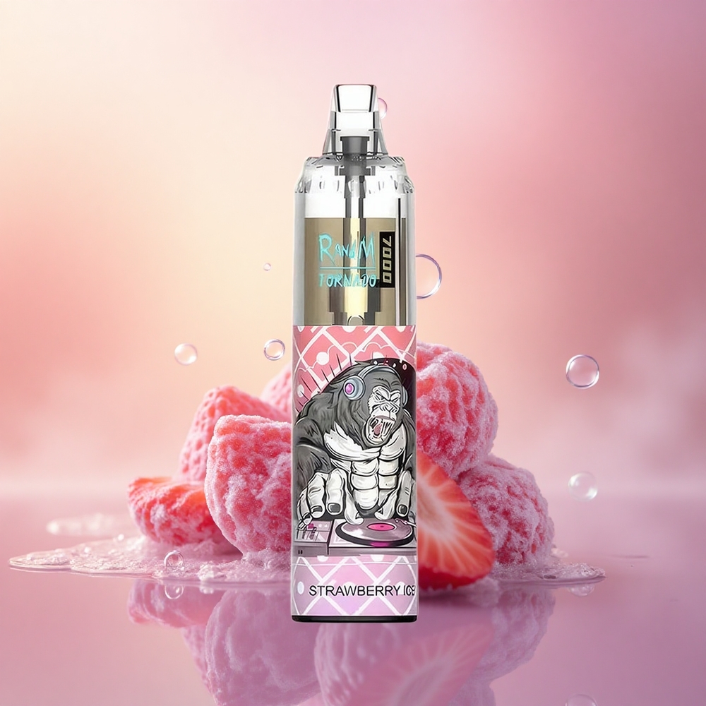 RandM Fumot Tornado 7000 Puffs Strawberry Ice Mesh 14ML Type-C