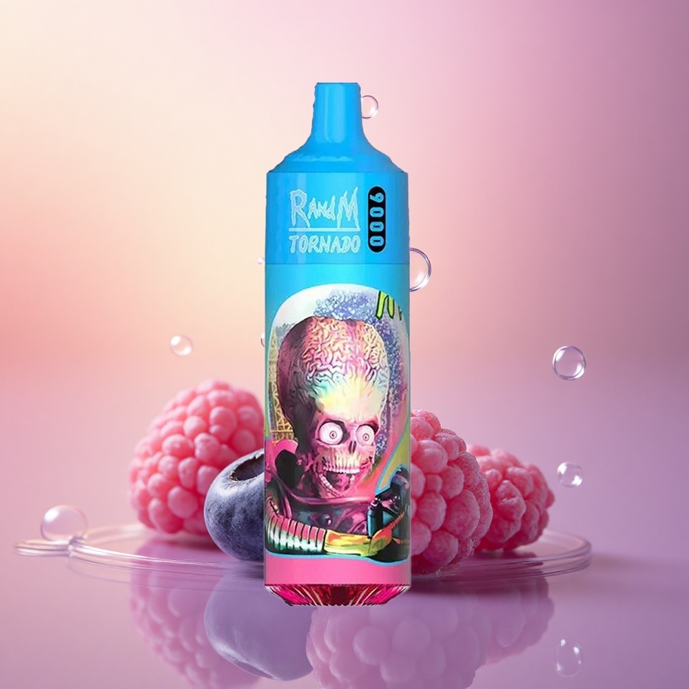 RandM Fumot Tornado 9000 Puffs Blueberry Sour Raspberry Mesh RGB 18mL