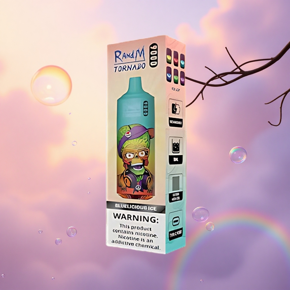 RandM Fumot Tornado 9000 Puffs Bluelicious Ice Mesh 18mL RGB