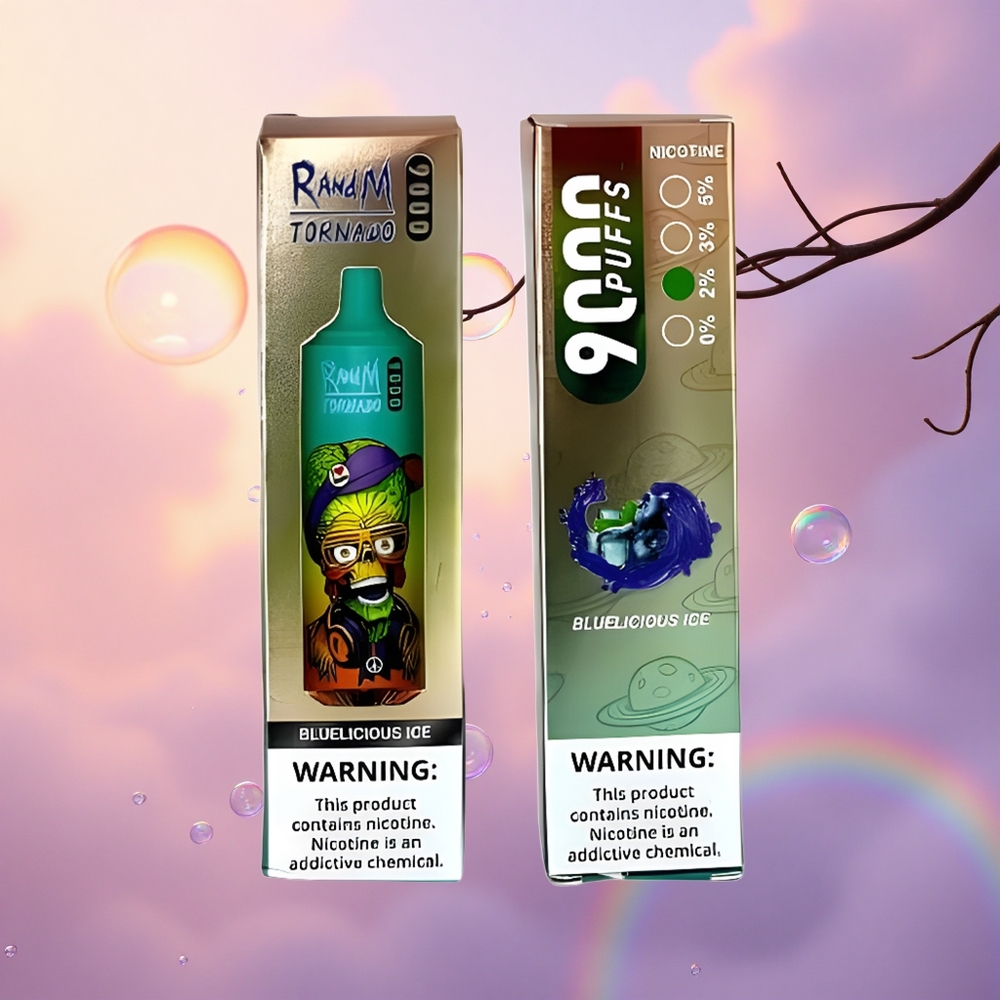 RandM Fumot Tornado 9000 Puffs Bluelicious Ice Mesh 18mL RGB