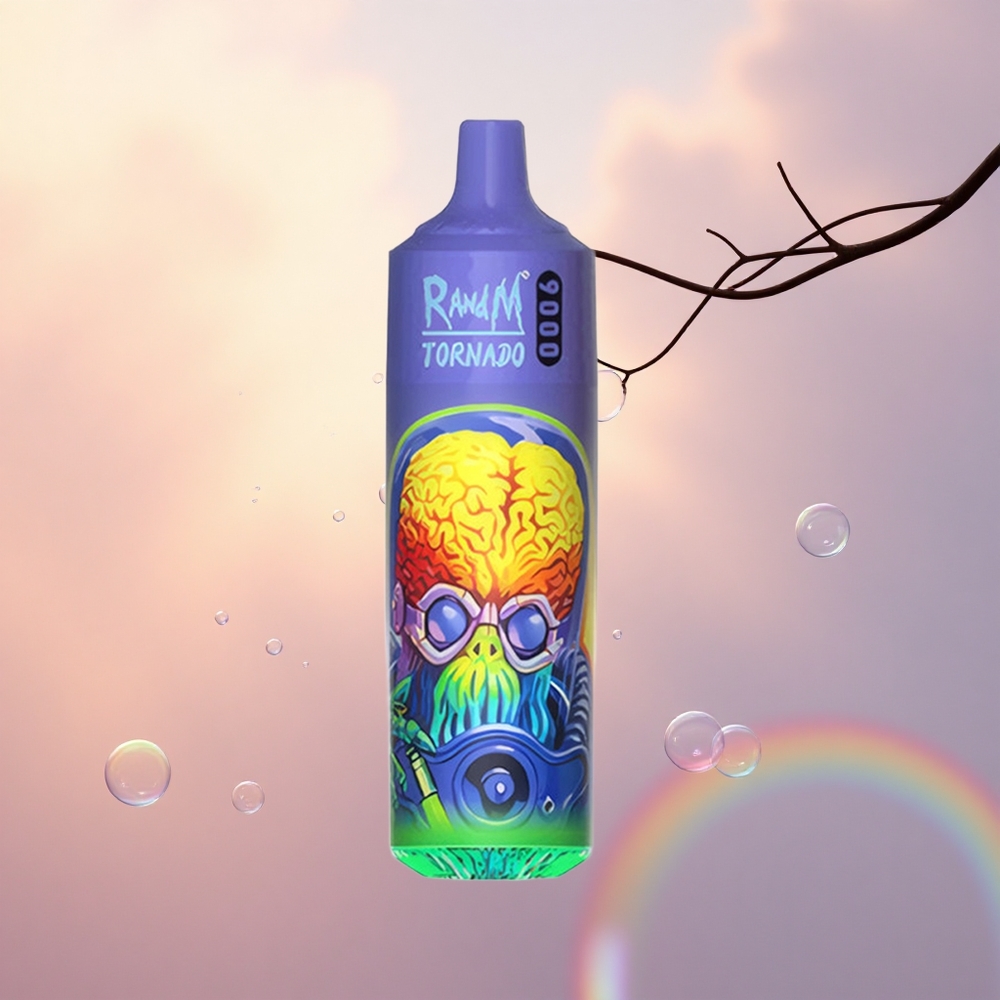 RandM Fumot Tornado 9000 Puffs Cool Mint Mesh RGB 18mL Rechargeable
