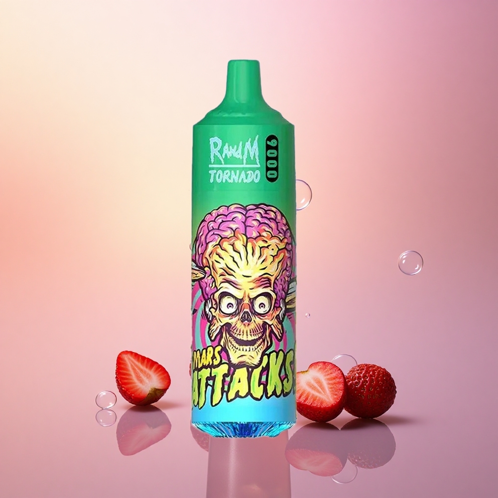 RandM Fumot Tornado 9000 Puffs Strawberry Lemonade Mesh RGB 18mL Rechargeable