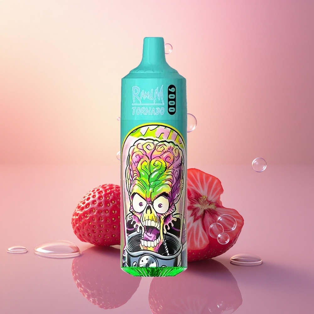 RandM Fumot Tornado 9000 Puffs Strawberry Pomegranate Mesh RGB 18mL