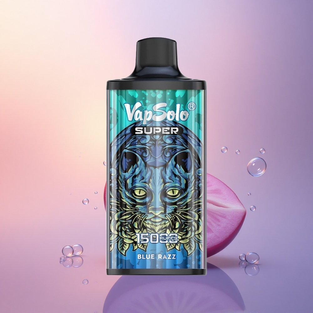 Vapsolo Super 15000 Puffs Blue Razz 40ml Mesh Coil Type-C