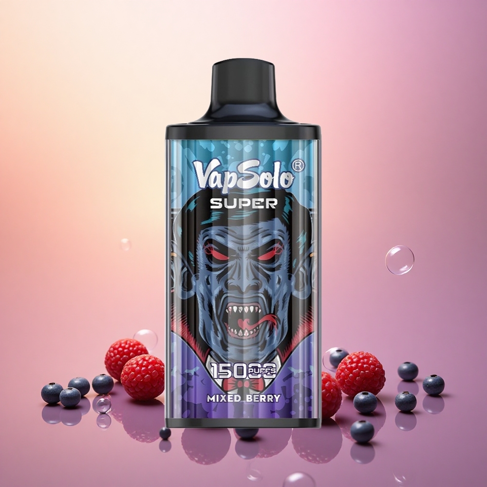 Vapsolo Super 15000 Puffs Mixed Berries 40ml 850mAh Type-C