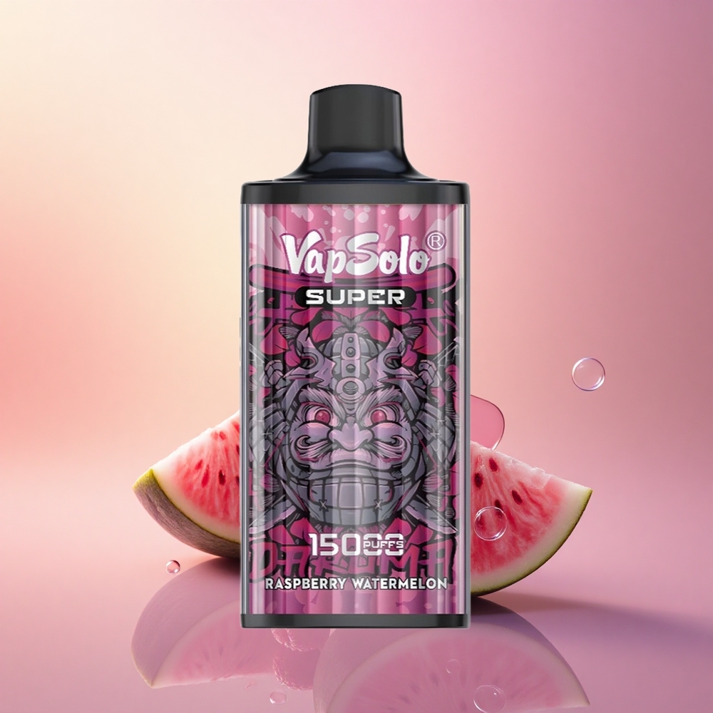 Vapsolo Super 15000 Puffs Raspberry Watermelon 40ml Mesh Coil Type-C