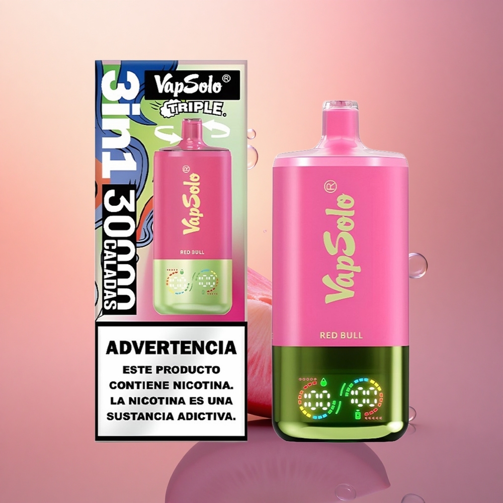 Vapsolo Triple 30000 Puffs Red Bull Triple 40ml Type-C