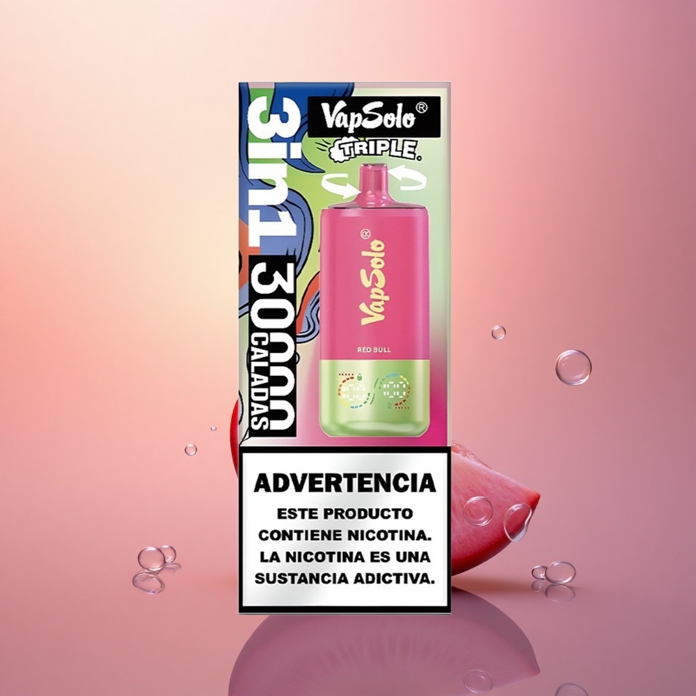 Vapsolo Triple 30000 Puffs Red Bull Triple 40ml Type-C