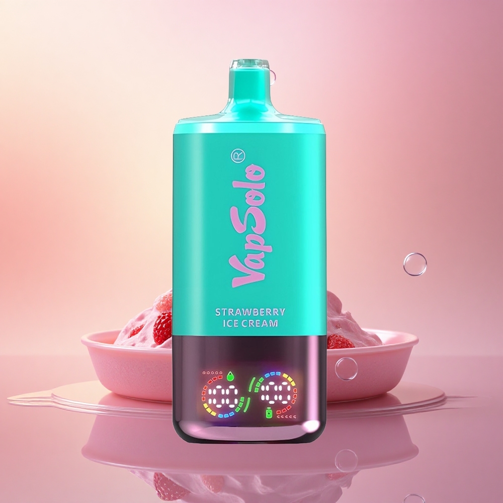 Vapsolo Triple 30000 Puffs Strawberry Ice Cream Triple Tank 40ml Type-C