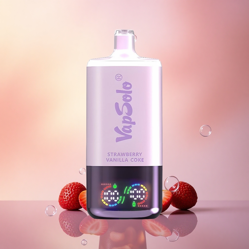 Vapsolo Triple 30000 Puffs Strawberry Vanilla Coke 40ml Type-C Triple Tank