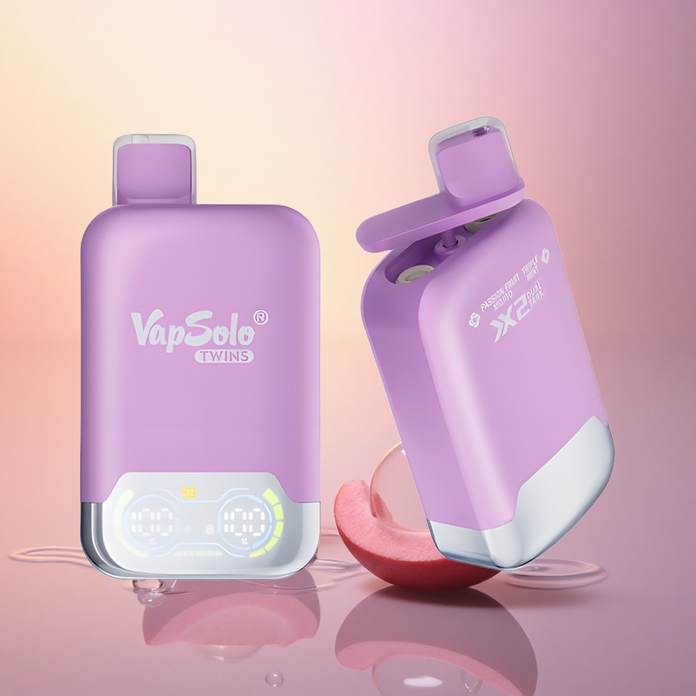 Vapsolo Twins 20000 Puffs Passion Fruit Mojito & Triple Mint Dual Tank 40ml