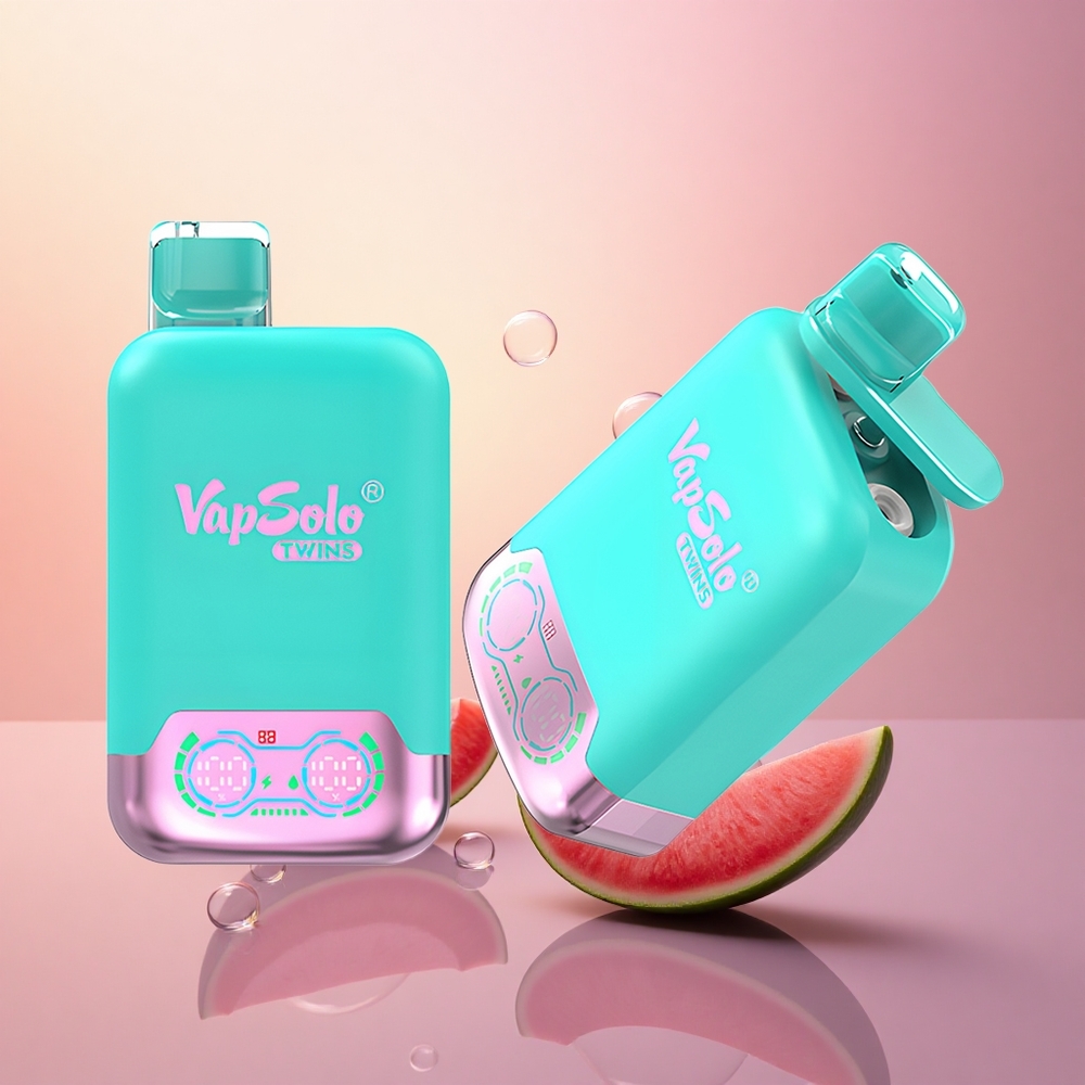 Vapsolo Twins 20000 Puffs Triple Melon & Raspberry Watermelon 40ml Twin Tank Type-C