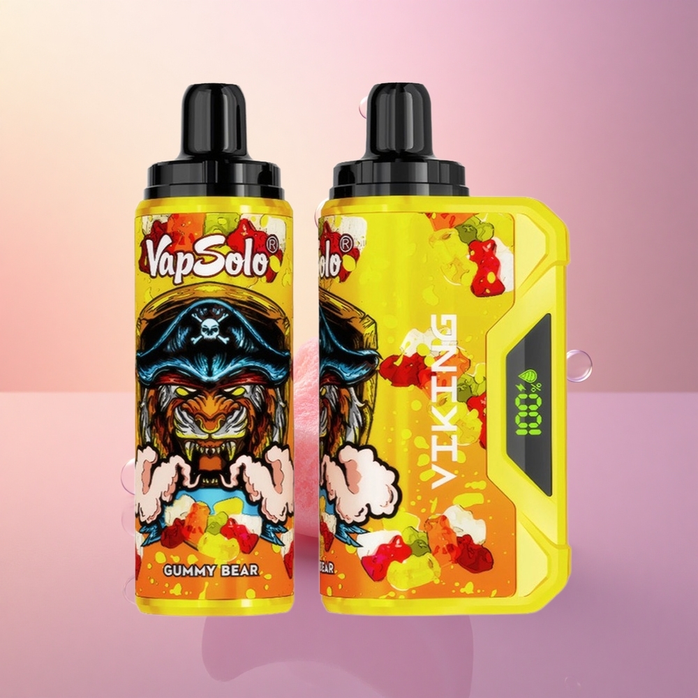 VapSolo VIKING 12000 Puffs Gummy Bear 22ml Type-C LED Vape