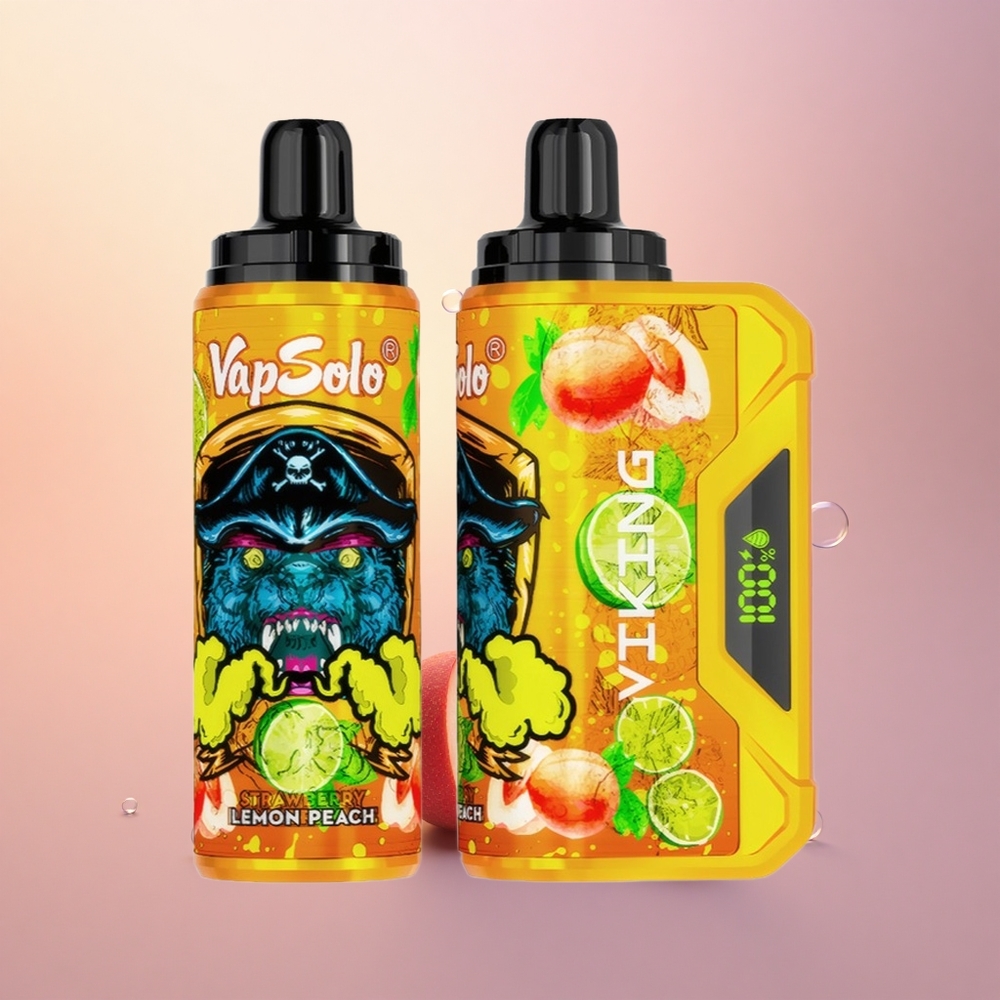 VapSolo VIKING 12000 Puffs Lemon Peach Type-C 22ml LED