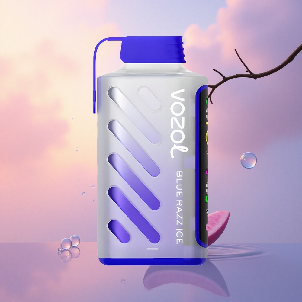 VOZOL Gear Power 20000 Puffs Blue Razz Ice Dual Mesh Full Screen 20mL