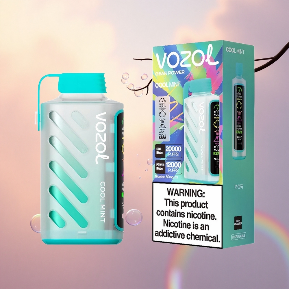 VOZOL Gear Power 20000 Puffs Cool Mint Dual Mesh 20mL 5%